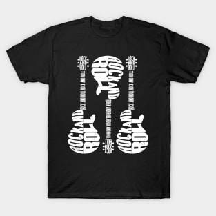 Rock and Roll Guitars - Rock Music Lovers T-Shirt